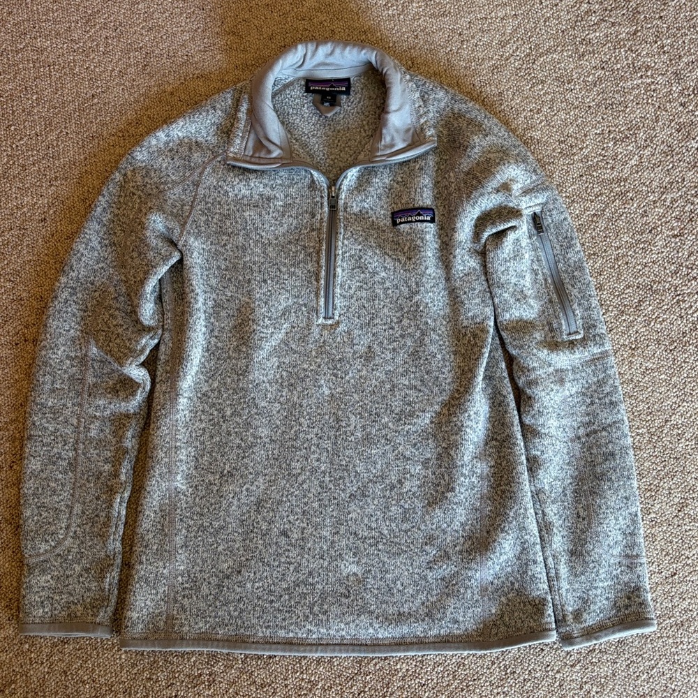 Patagonia Light Gray Fleece Pullover